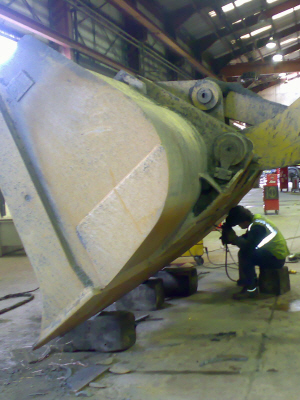 Welding Large Loading Shovel